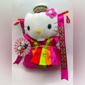 Vtg 90s Sanrio x Mcdonalds Hello Kitty Korean Wedding Bride Plush Cat 8”